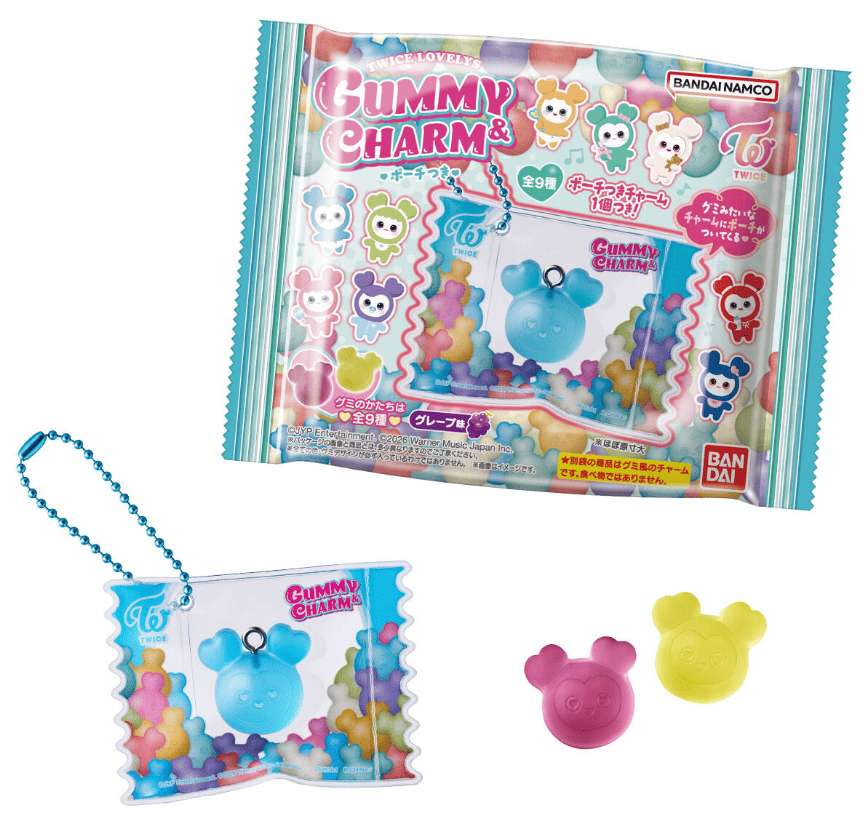TWICE LOVELYS グミ＆チャーム ポーチつき