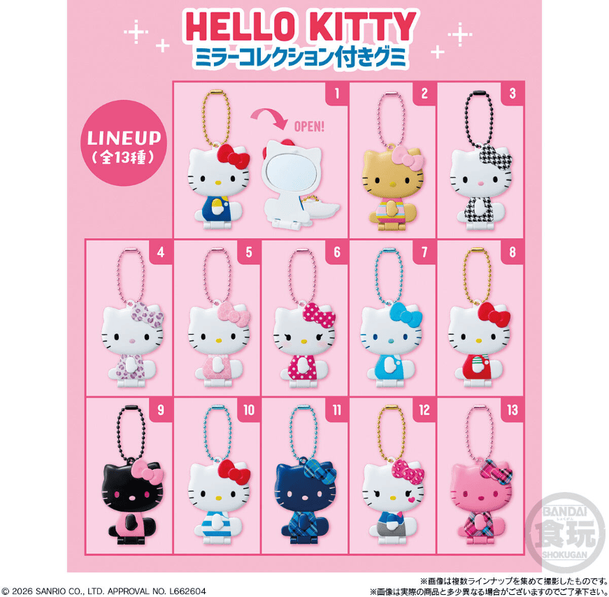 ハローキティ ミラーコレクション付きグミ